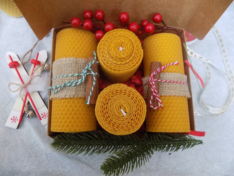 Coffret cadeau Bougie motif Noel
