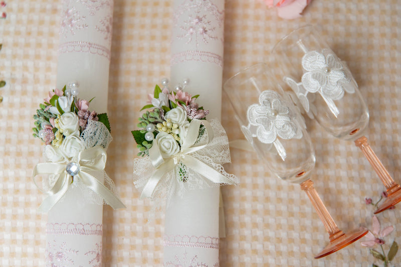 Bougie de mariage en paraffine