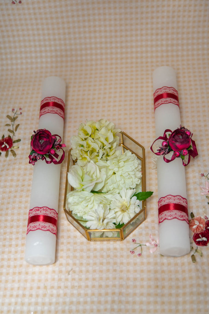 Bougie de mariage en paraffine