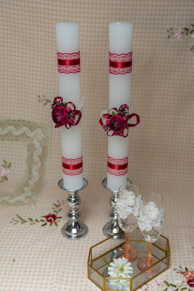 Bougie de mariage en paraffine